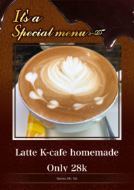 Latte K-cafe homemade