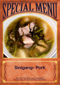 Sinigang- Pork