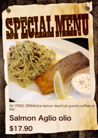 Salmon Aglio olio