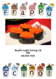 Sushi cuộn trứng cá hồi