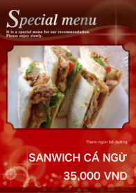 SANWICH CÁ NGỪ